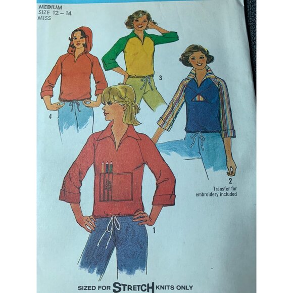 Simplicity Misses Top Sewing Pattern sz 12-14 7847 - uncut - Picture 7 of 9